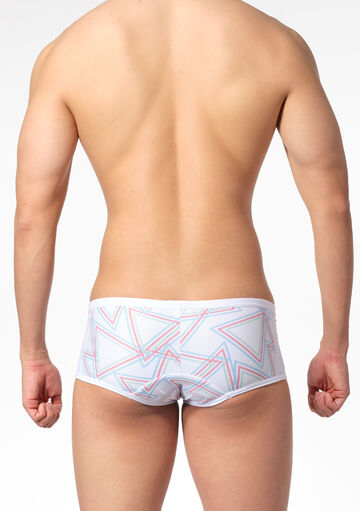 Triangle Line Swim Boxer,white, small image number 2