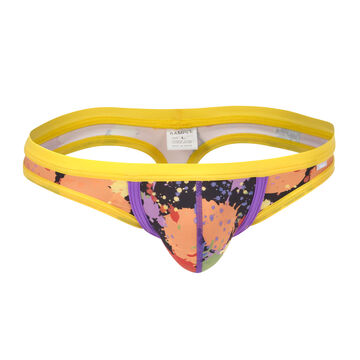 Mixed Paint Thong,yellow, small image number 0