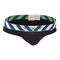Diagonal Stripe Flat Bikini,black, swatch