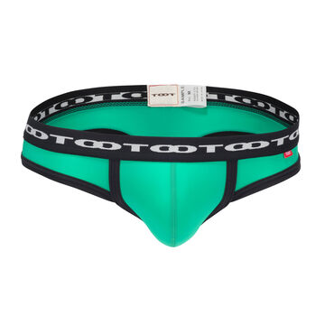 Chain Logo Bikini Thong,green, small image number 0