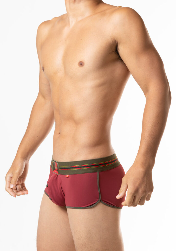 Smooth Fit Trunks,darkred, medium image number 2