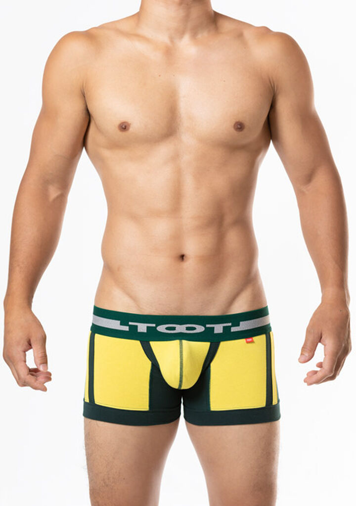 Double Line Short Boxer,darkgreen, medium image number 1