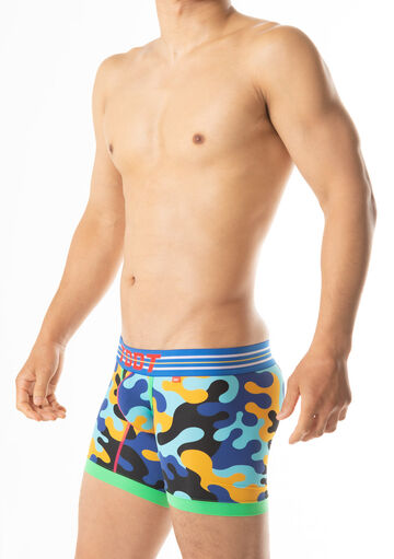 Vivid Camo Long Boxer,blue, small image number 2