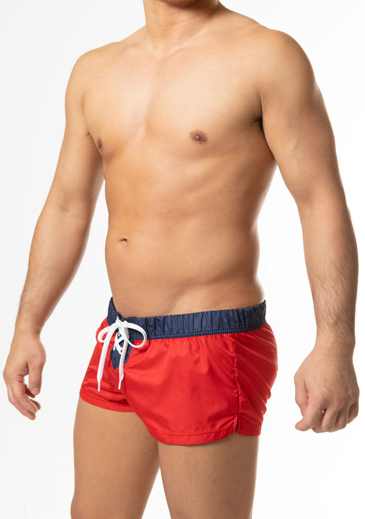 Lace-Up Board Short,red, medium image number 2