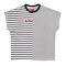 Marine Stripe Sleeveless T-shirt,white, swatch