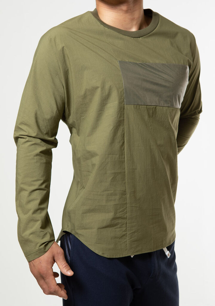 Solid Dolman Shirt,olive, medium image number 4