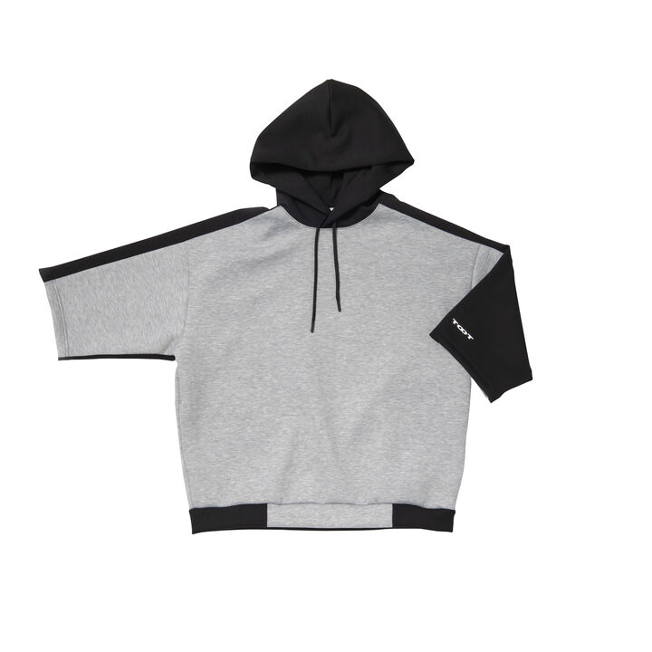 Two-tone Colored Hoodie,gray, medium image number 0
