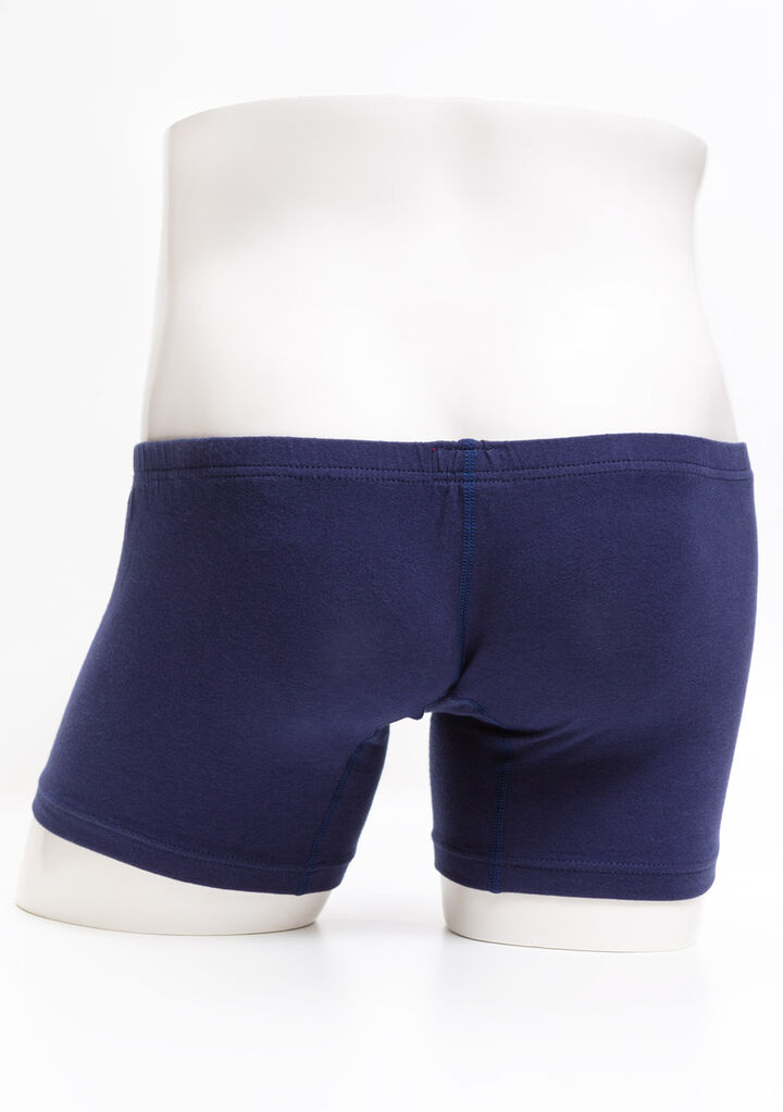 Cotton Long Boxer,navy, medium image number 10