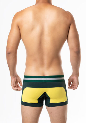 Double Line Short Boxer,darkgreen, small image number 4