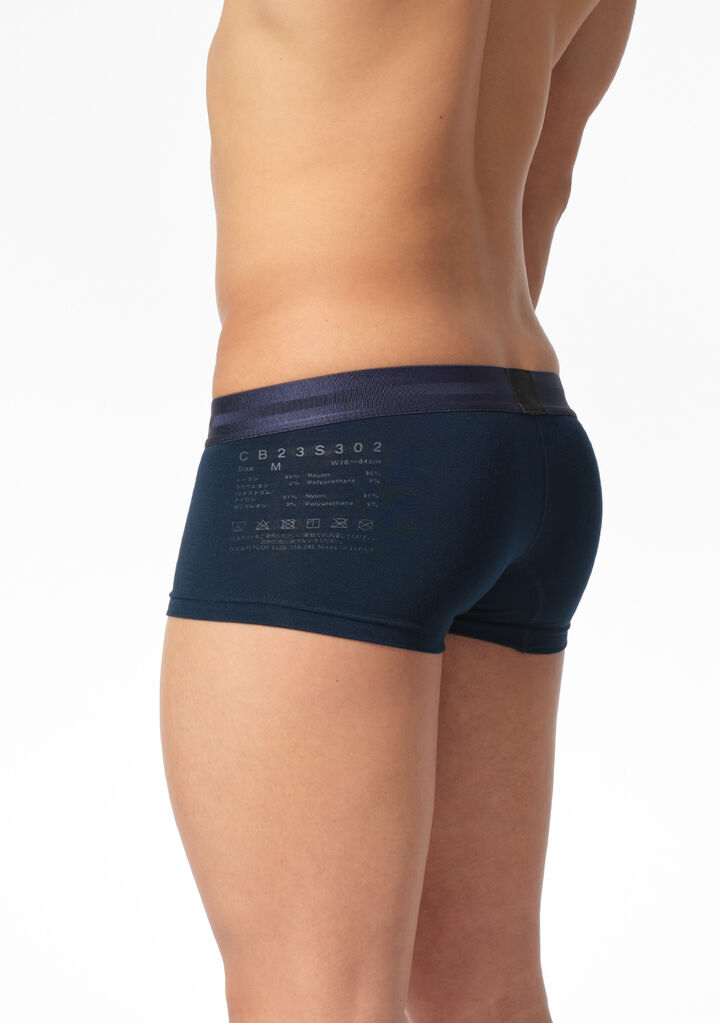 High-functionality Material Micro Boxer,navy, medium image number 3