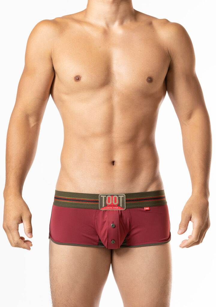 Smooth Fit Trunks,darkred, medium image number 1