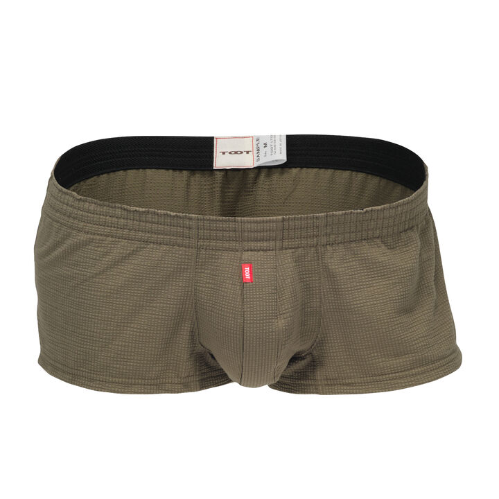 Airy Seersucker Fit Trunks,olive, medium image number 0