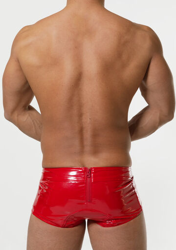 Laminated swim pants,red, small image number 3