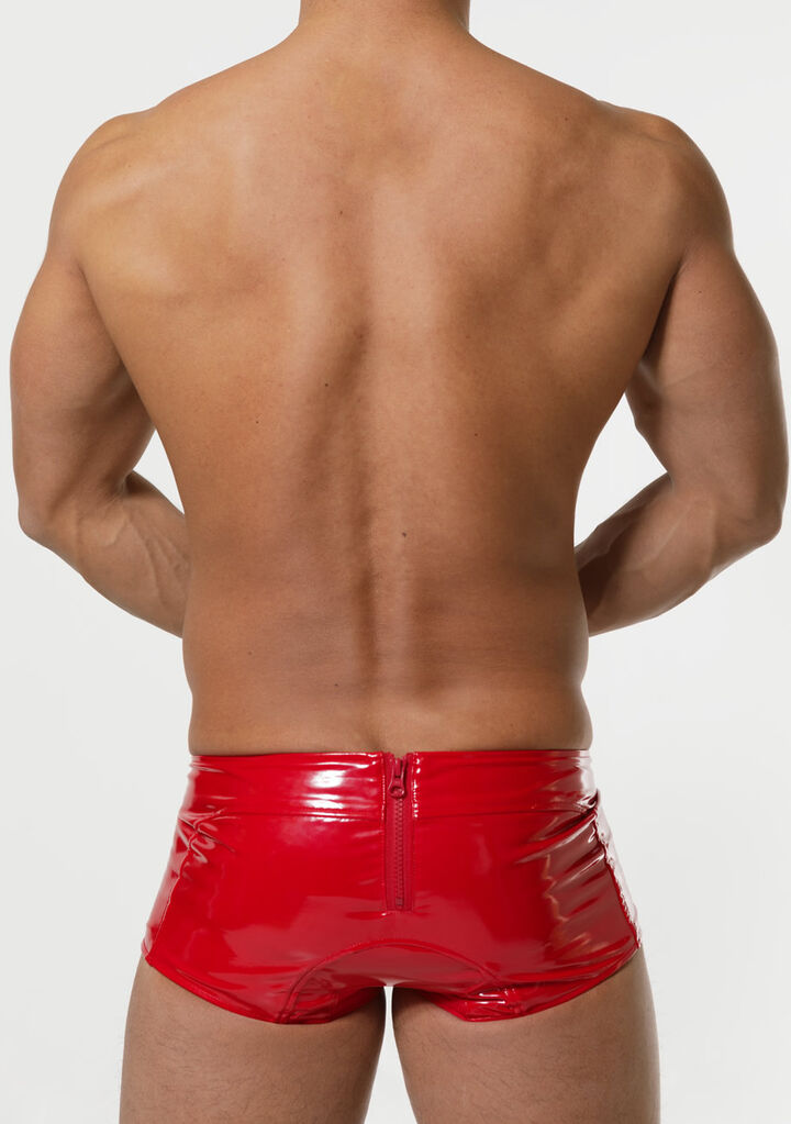 Laminated swim pants,red, medium image number 3