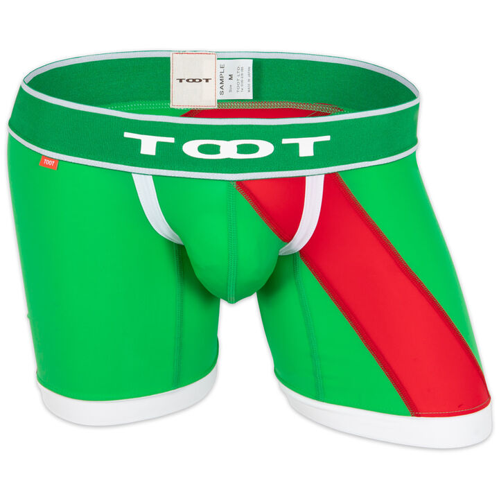 Red Slash Long Boxer,green, medium image number 0