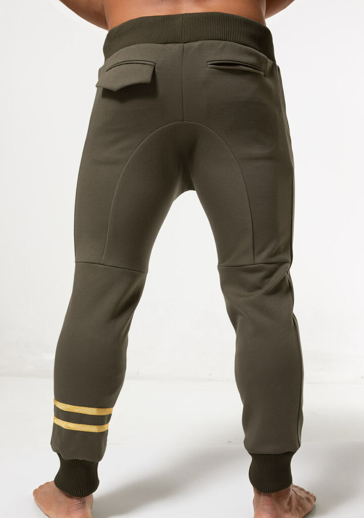 Metallic Hem Fit Pants,, medium image number 3