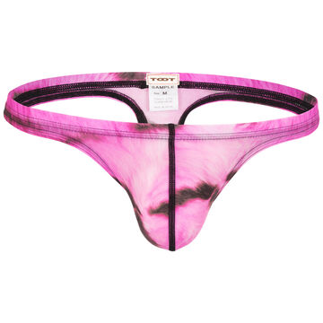 TIGER Pattern Thong,magenta, small image number 0