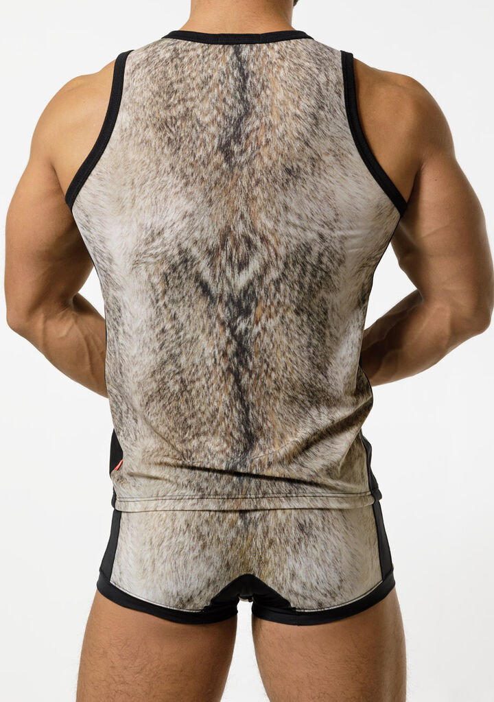 Wolf Fur Print Set,brown, medium image number 3