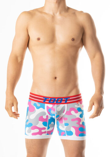 Vivid Camo Long Boxer,red, small image number 1
