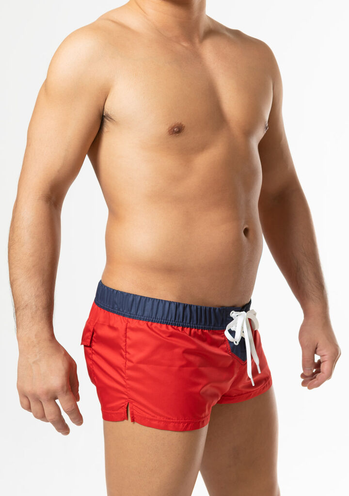 Lace-Up Board Short,red, medium image number 4