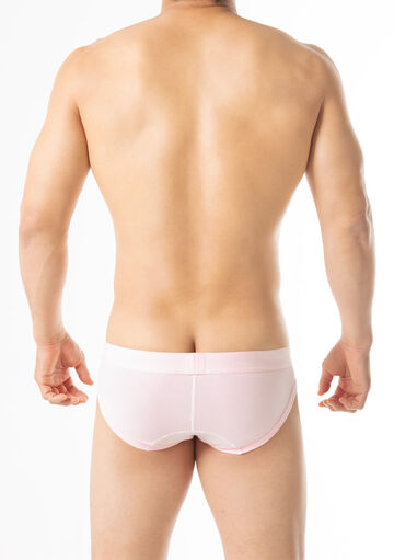 Piece-Dyed Cotton Brief,pink, small image number 3