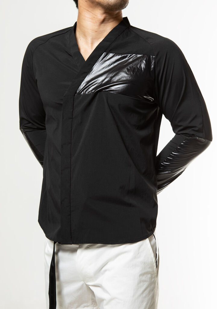 Solid Kimono Shirt,black, medium image number 4