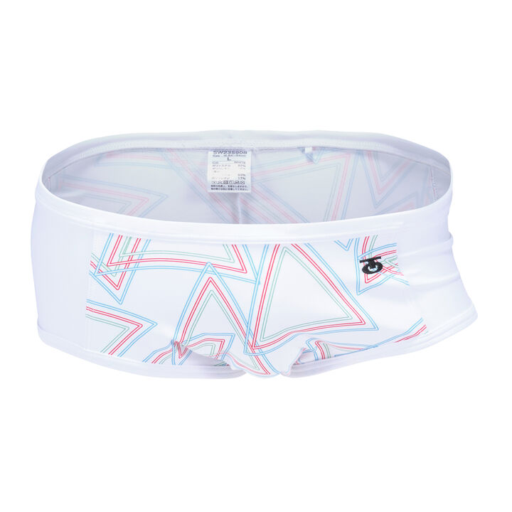 Triangle Line Swim Boxer,white, medium image number 0