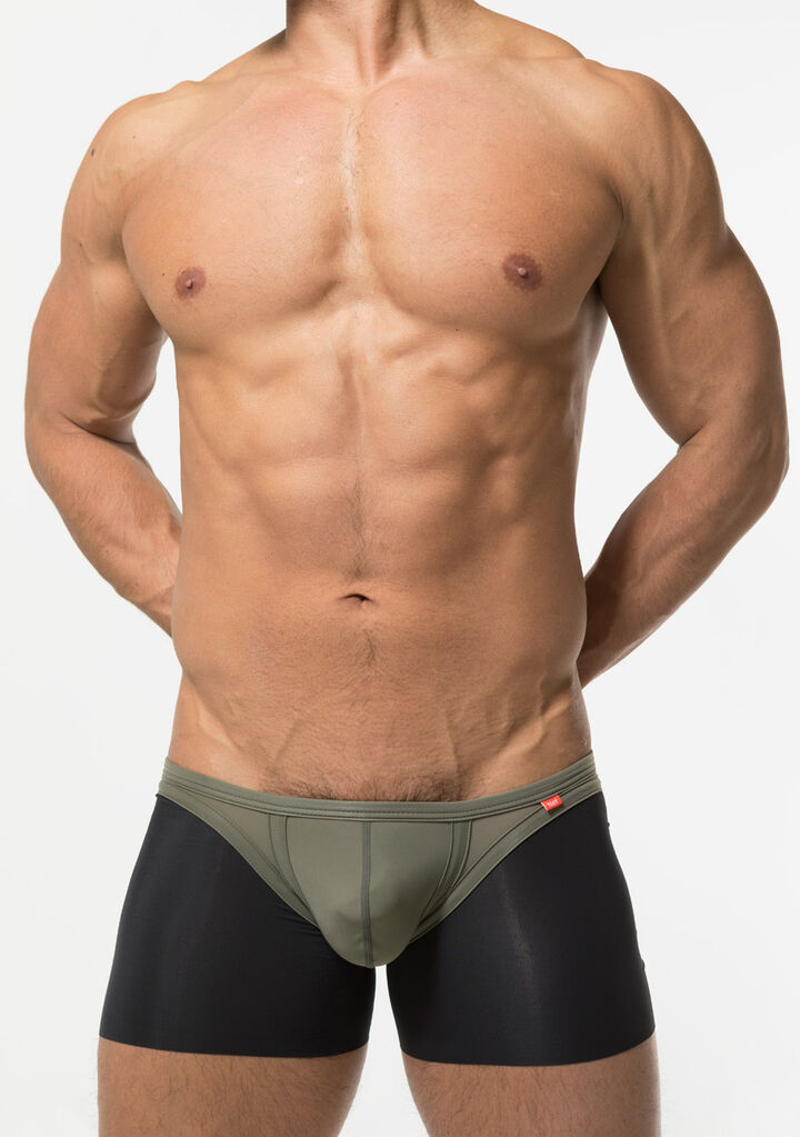 Bikini Line Short Boxer,olive, medium image number 1
