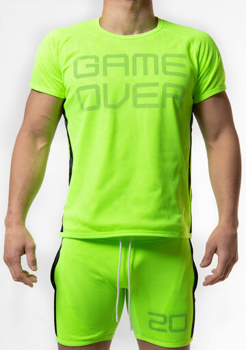 Double Layered Mesh Techno T,yellowgreen, small image number 1