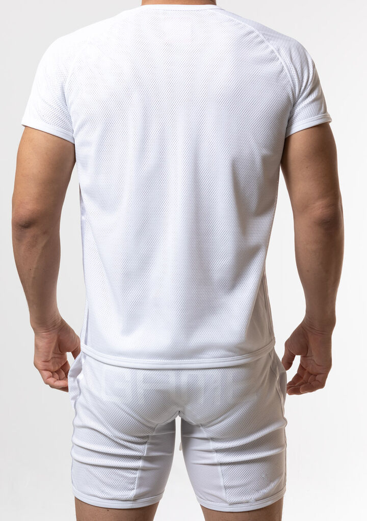 Double Layered Mesh Techno T,white, medium image number 3