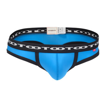 Chain Logo Bikini Thong,blue, small image number 0