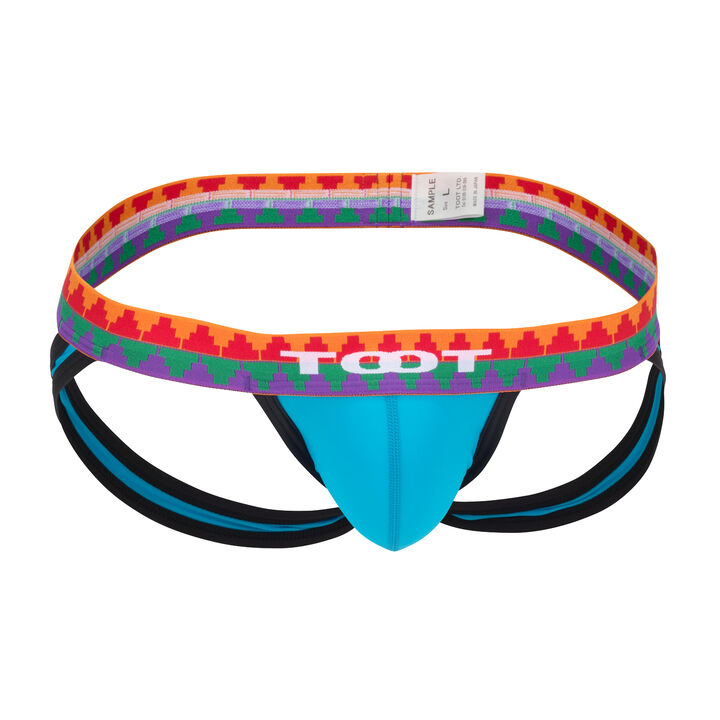 Tribal Waistband Jockstrap,turquoise, medium image number 0