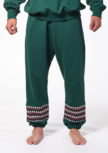 Tribal△ Jogger Pants,green, small image number 1