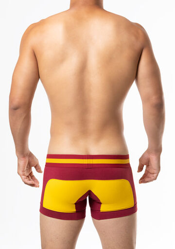 Double Line Short Boxer,darkred, small image number 3