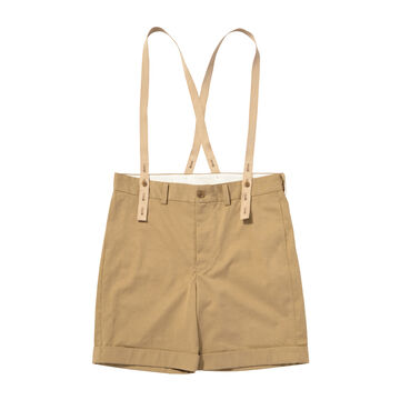 Suspender Chino Shorts,beige, small image number 0