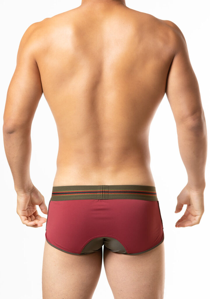 Smooth Fit Trunks,darkred, medium image number 3