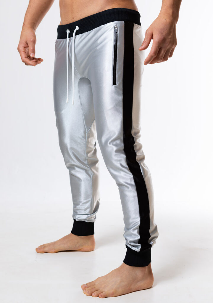 Bright Fit Pants,silver, medium image number 2