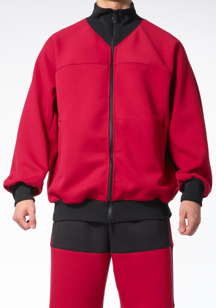 Two-tone Track Jacket,red, medium image number 1