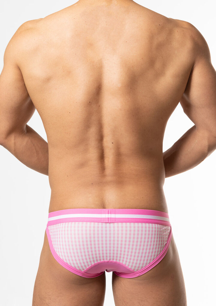 Gingham Check Bikini,pink, medium image number 3