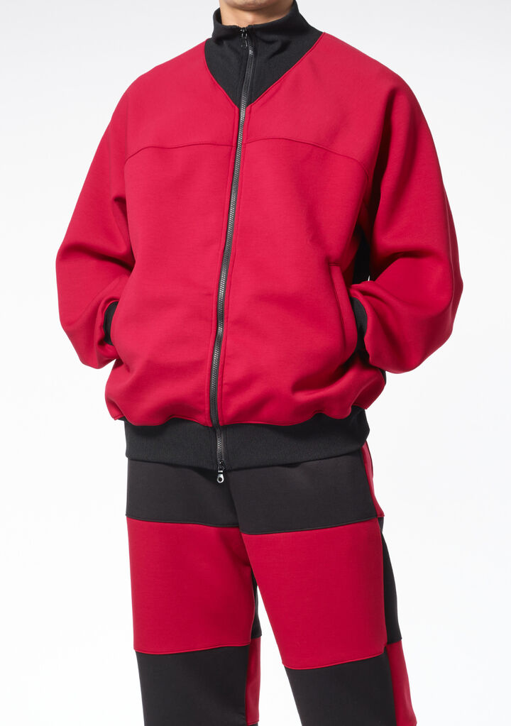 Two-tone Track Jacket,red, medium image number 3