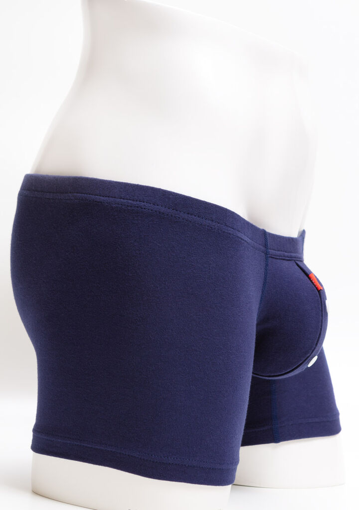 Cotton Long Boxer,navy, medium image number 9