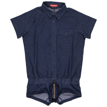 Denim Jersey Union Suit,, small image number 0