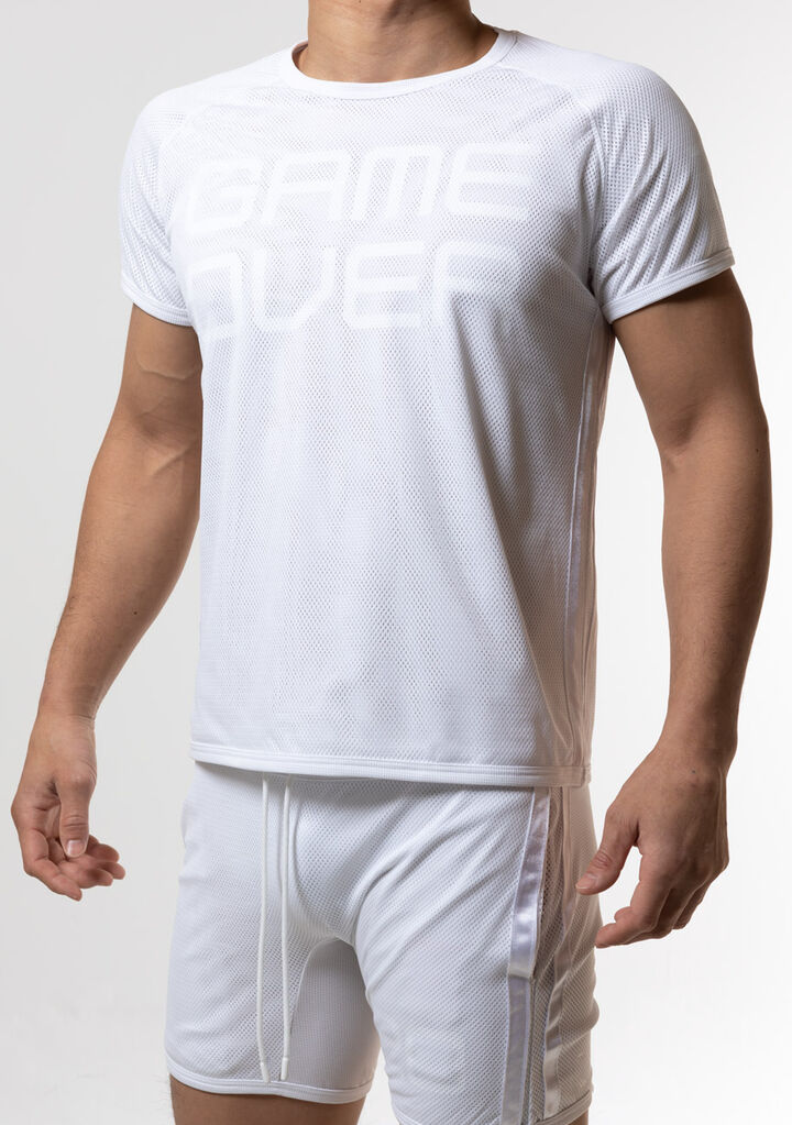 Double Layered Mesh Techno T,white, medium image number 2