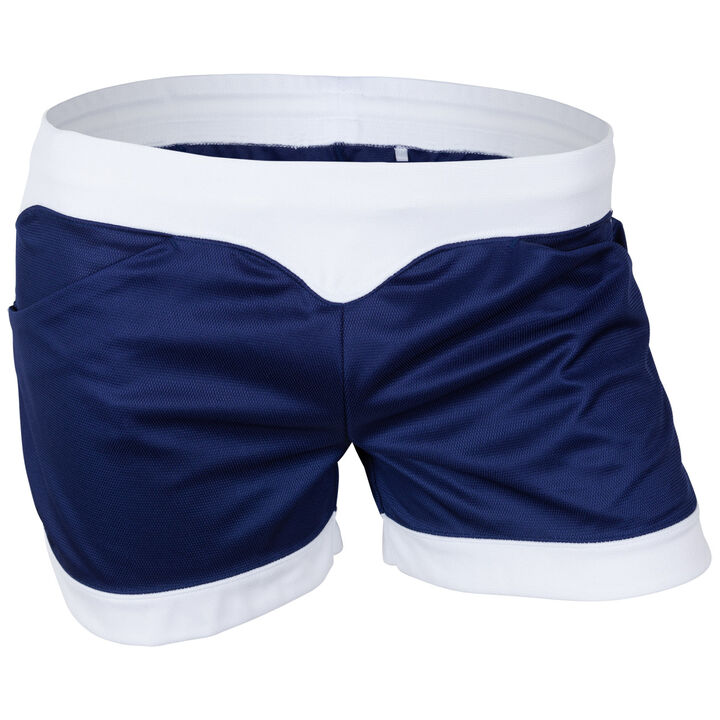 Curvy-cut shorts,navy, medium image number 0