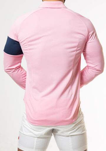 Vivid Line Sleeve Shirt,pink, small image number 3