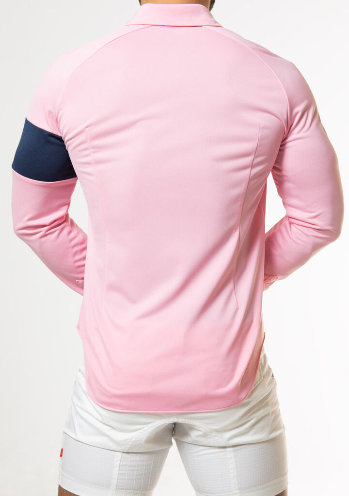 Vivid Line Sleeve Shirt,pink, medium image number 3