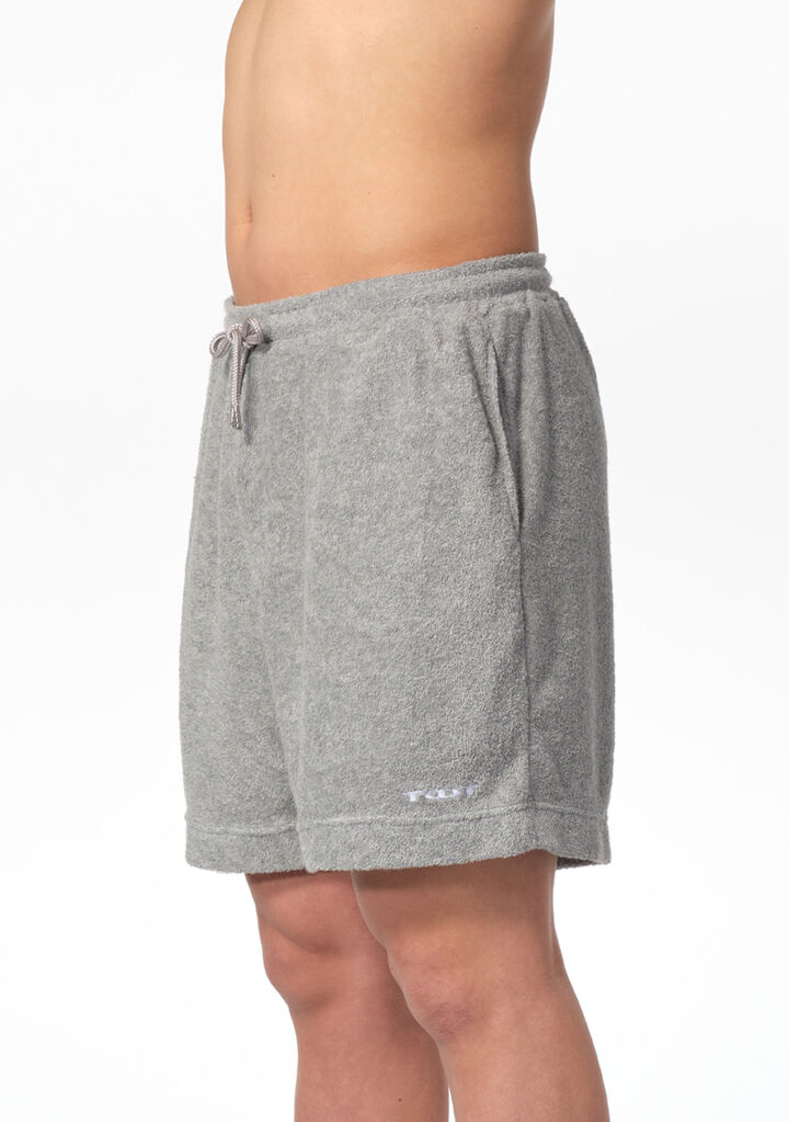 Relaxing Pile Shorts,gray, medium image number 3