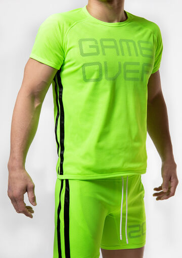 Double Layered Mesh Techno T,yellowgreen, small image number 4