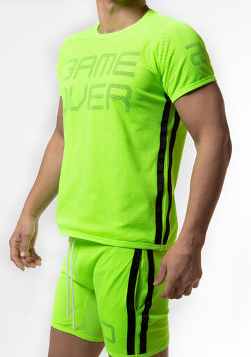 Double Layered Mesh Techno T,yellowgreen, small image number 2