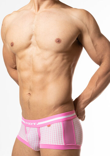 Gingham Check Boxer,pink, small image number 2